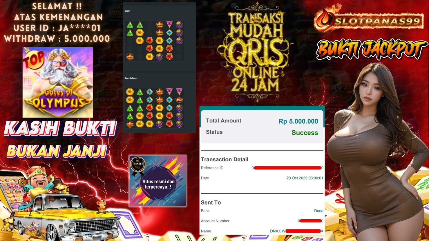 SLOTPANAS99 JACKPOT SLOT GATES OF OLYMPUS
